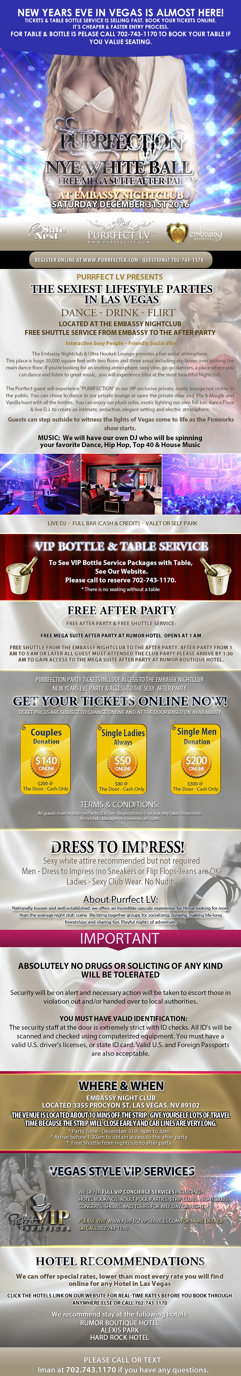 New Years Eve Party Las Vegas 2016- Sexy Lifestyle Party Purrfect LV
