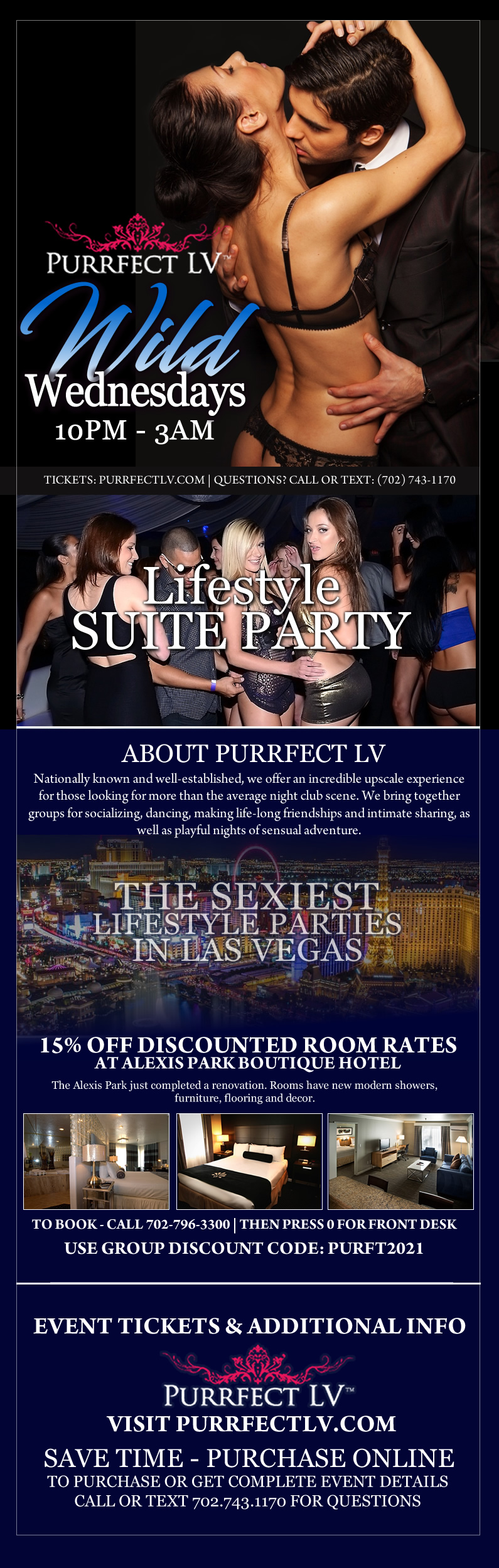 Introducing Wild Wednesdays - Multi Suite Swinger Party in Las Vegas image